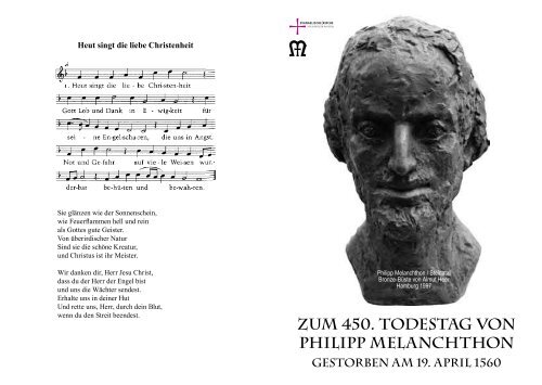 Zum 450. Todestag von Philipp Melanchthon gestorben am 19. April ...