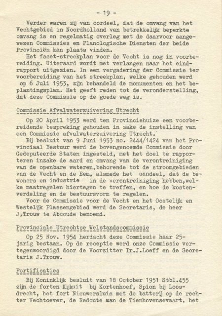 Verslag commissie Vecht en Plassengebied 1952-1955