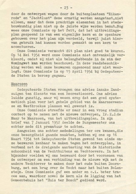 Verslag commissie Vecht en Plassengebied 1952-1955