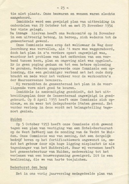 Verslag commissie Vecht en Plassengebied 1952-1955