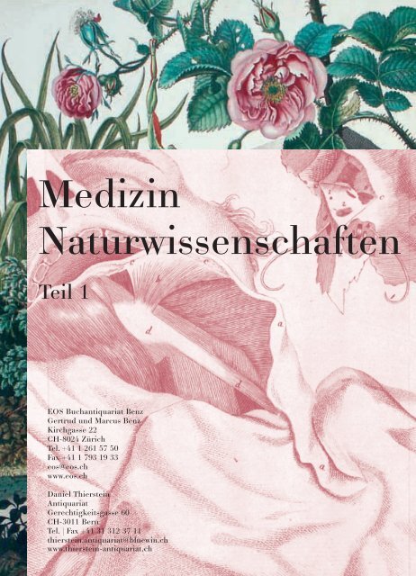 Medizin Naturwissenschaften - Eos Buchantiquariat Benz