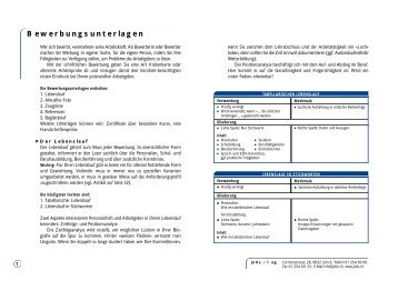 Bewerbungsunterlagen