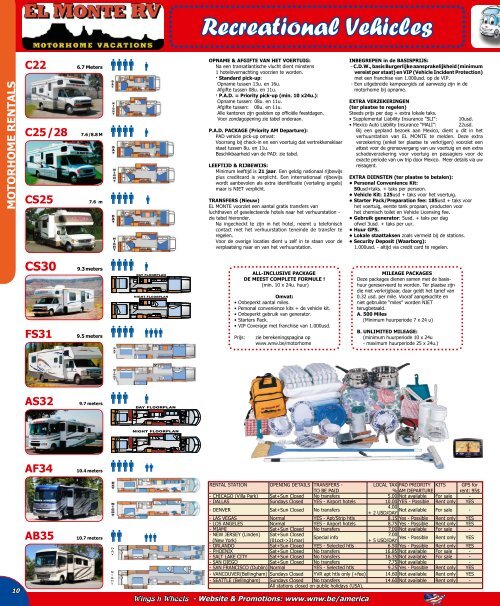 America Wings 'n Wheels Nederlands