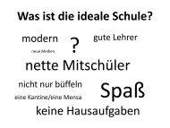 Was ist die ideale Schule? - Philipp Melanchthon Gymnasium Meine