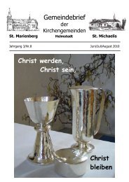 Gemeindebrief Marienberg-Michaelis 10 / 2 - St. Marienberg