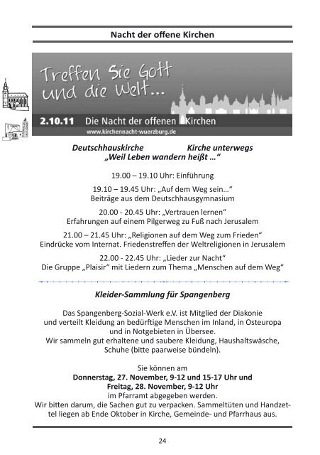 Gemeindebrief - in der Kirchengemeinde Deutschhauskirche