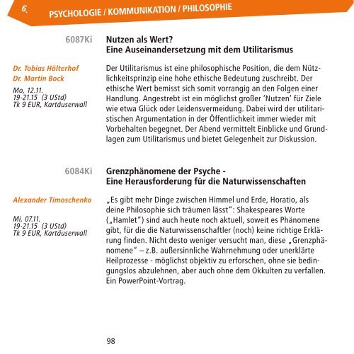 Programm 2|2012 - Melanchthon-Akademie