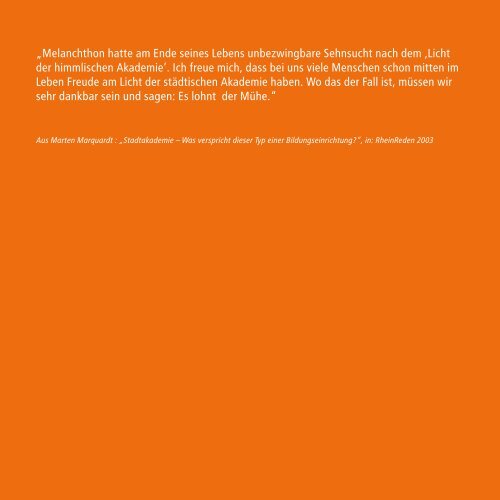 Programm 2|2012 - Melanchthon-Akademie