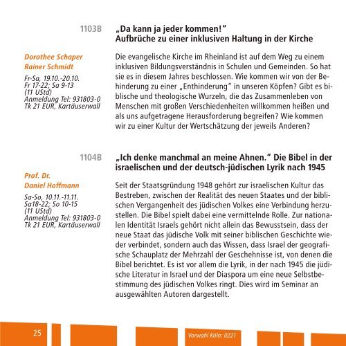 Programm 2|2012 - Melanchthon-Akademie