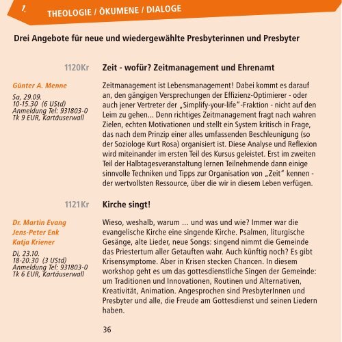 Programm 2|2012 - Melanchthon-Akademie