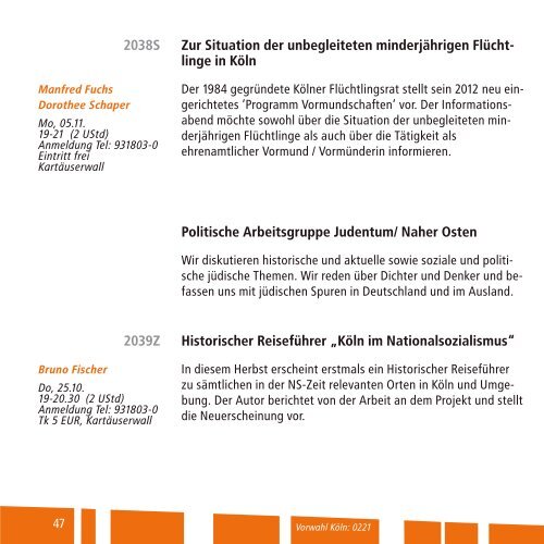 Programm 2|2012 - Melanchthon-Akademie