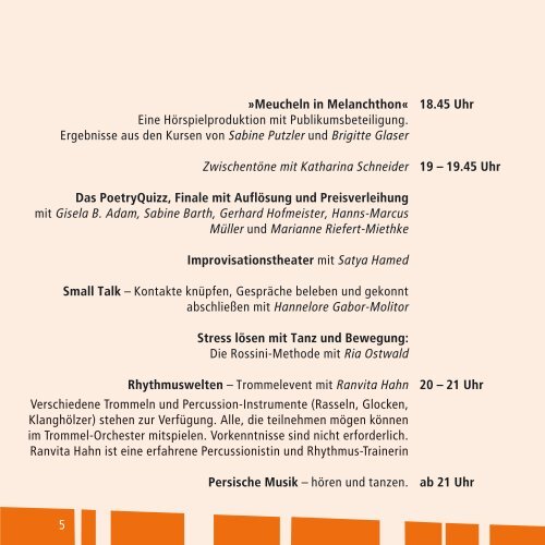 Programm 2|2012 - Melanchthon-Akademie