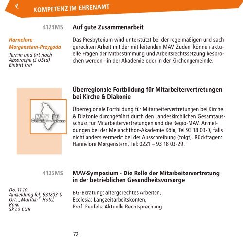 Programm 2|2012 - Melanchthon-Akademie