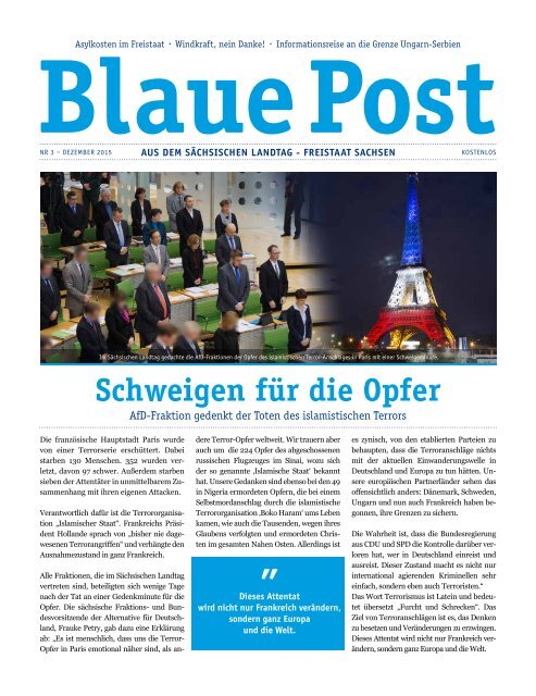 Blaue Post Nr.3 - Dezember 2015