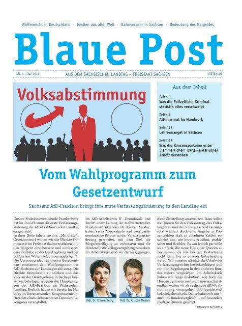 Blaue Post Nr.5 - Juli 2016