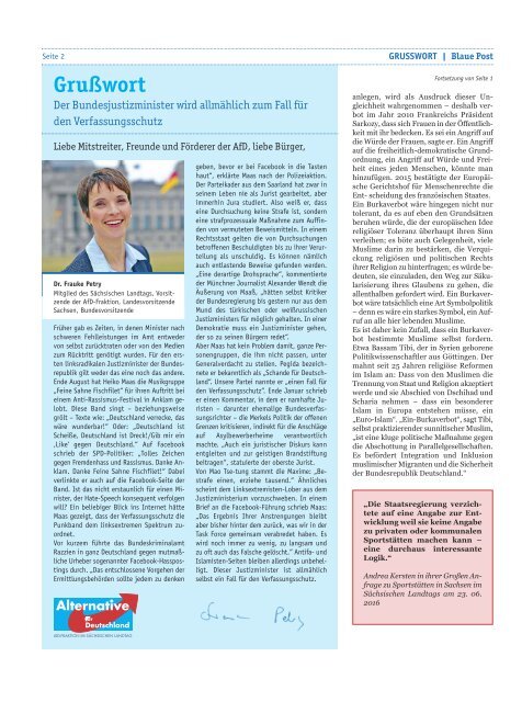 Blaue Post Nr.6 - Oktober 2016