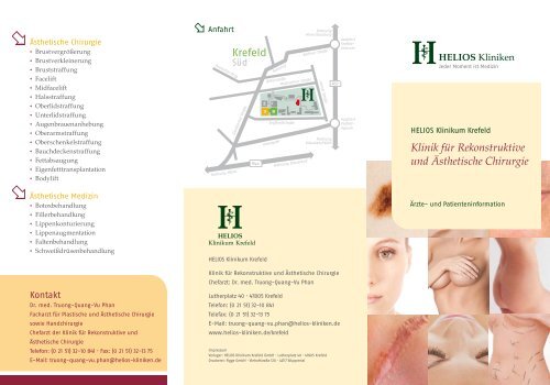 Krefeld Klinik für Rekonstruktive und Ästhetische Chirurgie - HELIOS ...