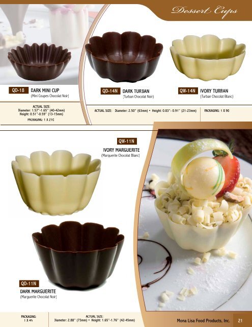 PRODUCT CATALOG - Mona Lisa Food Products, Inc.