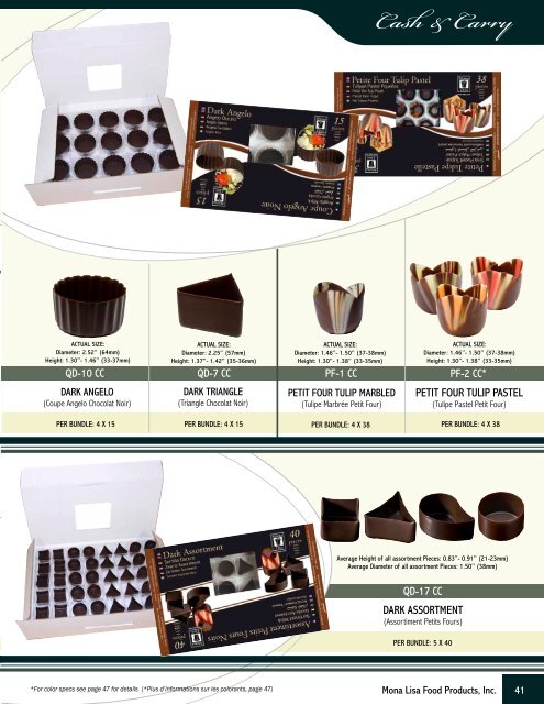 PRODUCT CATALOG - Mona Lisa Food Products, Inc.