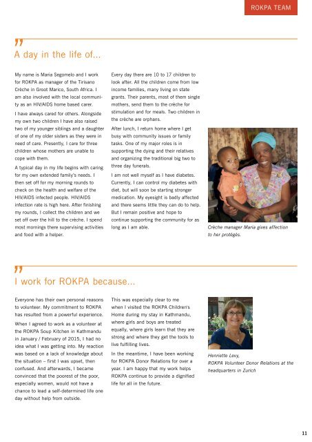 ROKPA Times March 2017 - For strong girls and women