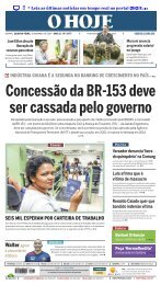 Concessão da BR-153 deve ser cassada pelo governo