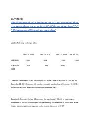 Freeman Co. is a US company that made a sale on account of $100,000 on December 20, 2010. Freeman still has the receivable