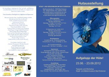 Hutausstellung Aufgalopp der Hüte! - Bad Doberan, Ostseebad ...