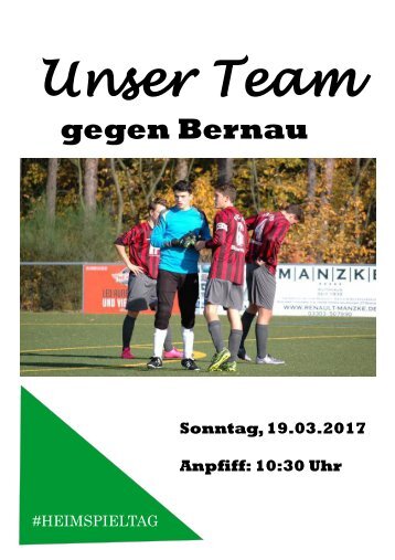 Unser Team gegen Bernau