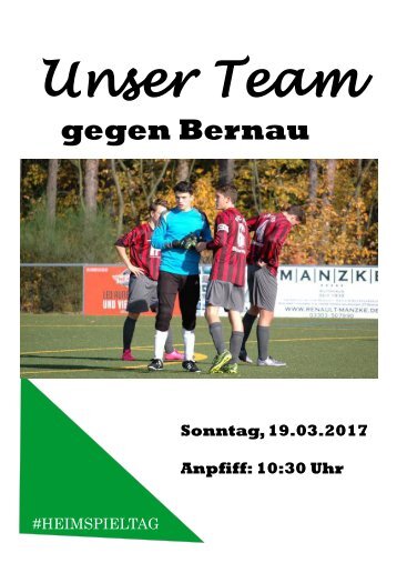 Unser Team gegen Bernau