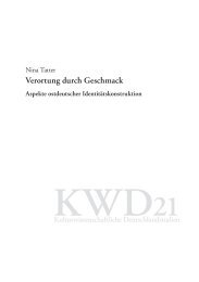 3 Verortung durch Geschmack? - ifkud - Universität Bremen