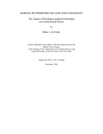 LLM thesis-S.A. de Freitas - University of the Free State