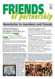 Newsletter to members and friends - Kirchenkreis Melle