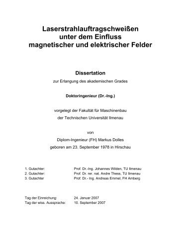 Laserstrahlauftragschweißen unter dem Einfluss magnetischer und ...