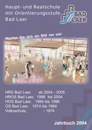 Jahrbuch 2004 (5MB / PDF) - Geschwister-Scholl-Schule Bad Laer