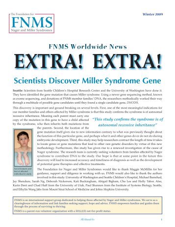 Scientists Discover Miller Syndrome Gene - The Foundation for ...