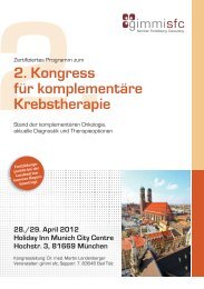 2. Kongress für komplementäre Krebstherapie