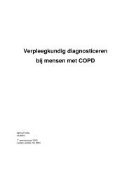 Verpleegkundig diagnosticeren bij mensen met COPD