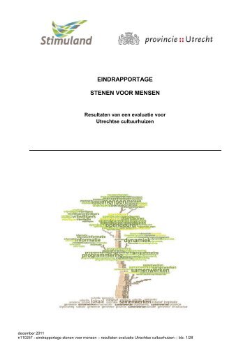Eindrapportage Stenen voor Mensen (PDF, 512 kB) - Provincie Utrecht