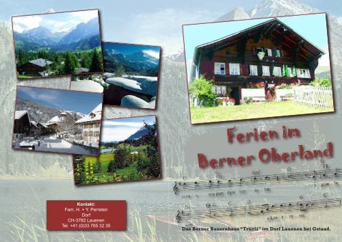 Ferien im Berner Oberland