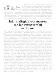 Informatiegids voor mensen zonder wettig verblijf in Brussel - Foyer