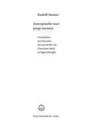 Rudolf Steiner Antroposofie voor jonge mensen - Uitgeverij Christofoor