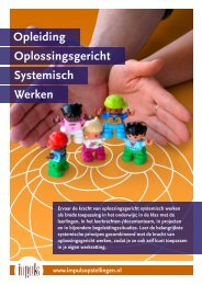 Impuls - Opleiding Systemisch Werken najaar 2017