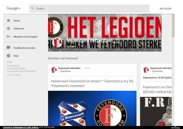 Feyenoord is my life google plus