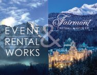 Fairmont and Event Rental Works