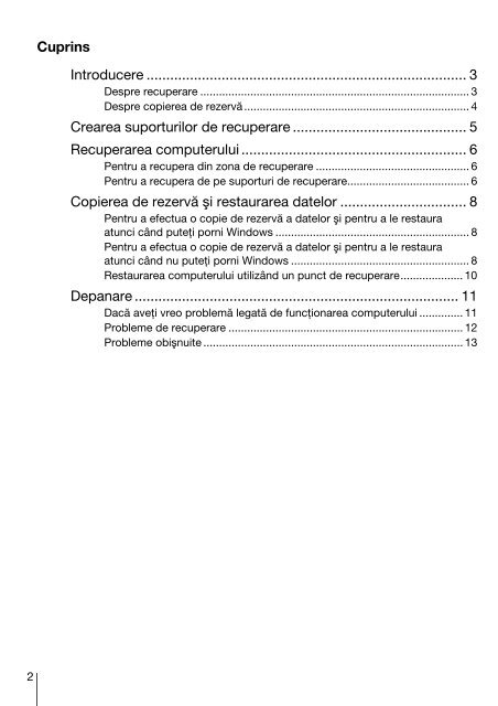 Sony VPCEJ2B1E - VPCEJ2B1E Guide de d&eacute;pannage Roumain