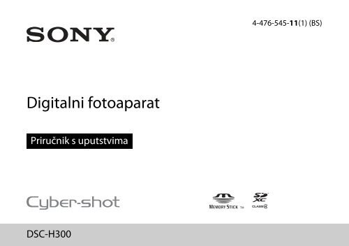 Sony DSC-H300 - DSC-H300 Mode d'emploi Bosniaque