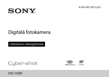 Sony DSC-H300 - DSC-H300 Mode d'emploi Letton
