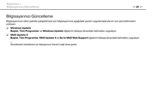 Sony VGN-FW54E - VGN-FW54E Mode d'emploi Turc