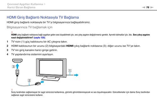 Sony VGN-FW54E - VGN-FW54E Mode d'emploi Turc