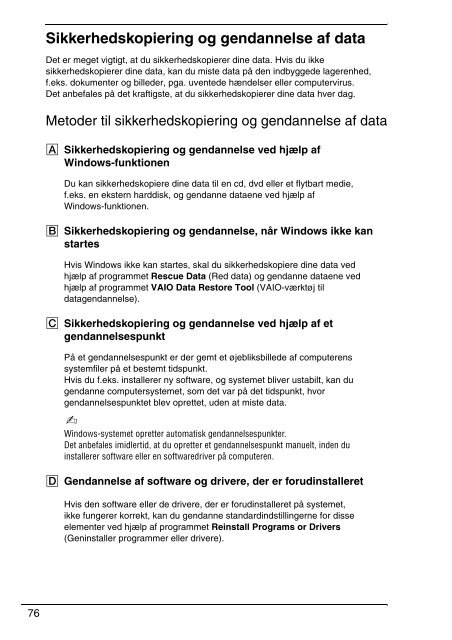 Sony VGN-FW54E - VGN-FW54E Guide de d&eacute;pannage Su&eacute;dois